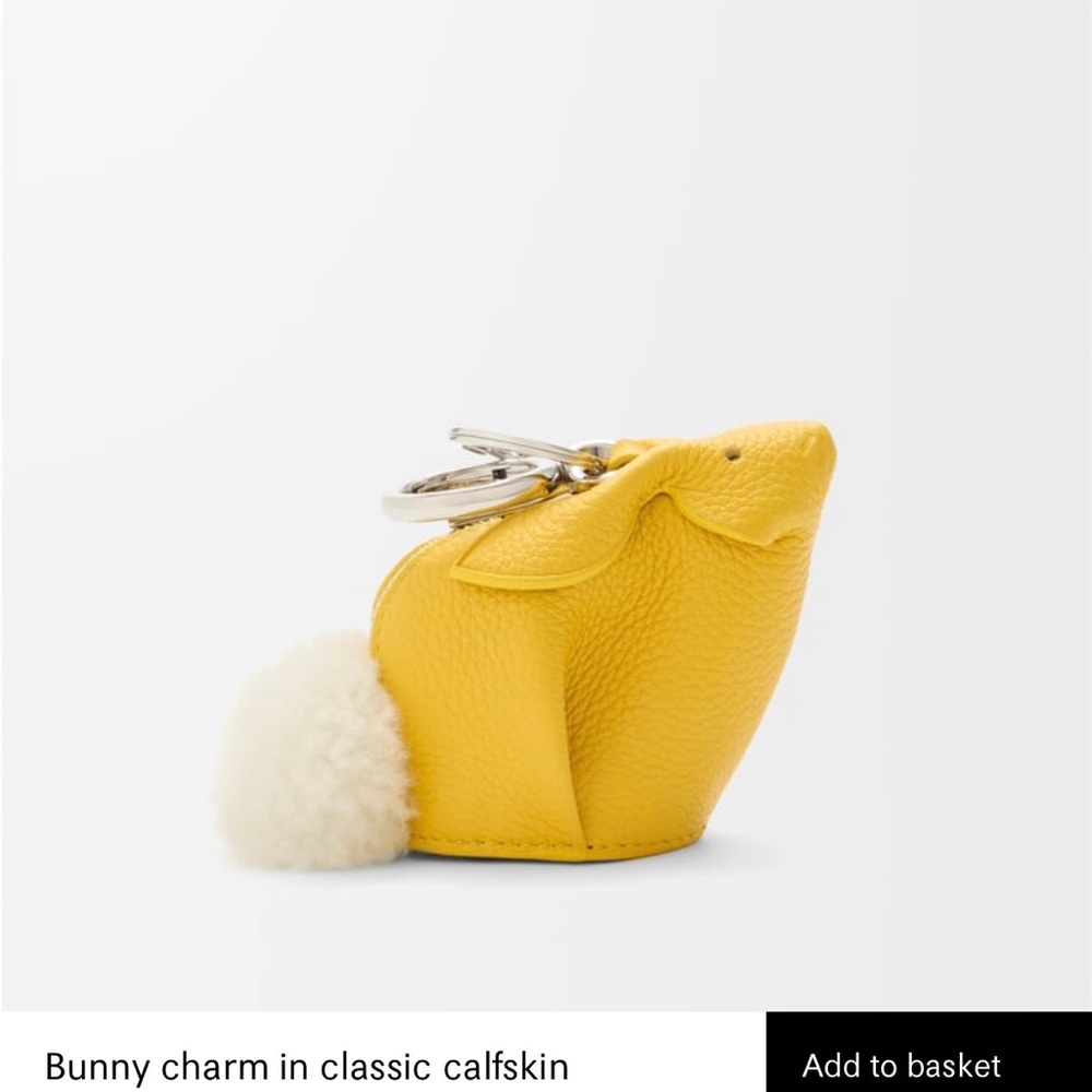 Loewe Pink Bunny Charm Coin Purse